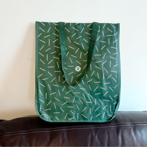 Lululemon Athletica Large Shopping Bag - Green Color, NEW - Picture 2 of 5